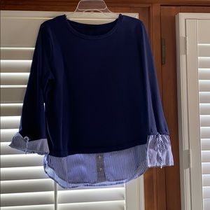 Faux layered sweater